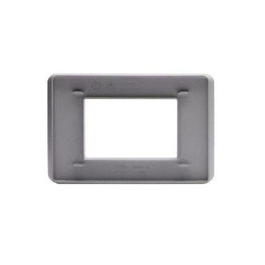 MatixGO - placca 3P aluminum - BTICINO JA4803EA product photo Photo 02 3XL