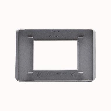 PLACCA 3 MODULI GREY GRIGIO SERIE MATIXGO - BTICINO JA4803JG product photo Photo 02 3XL