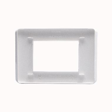 PLACCA 3 MODULI WHITE BIANCO SERIE MATIXGO - BTICINO JA4803JW product photo Photo 02 3XL