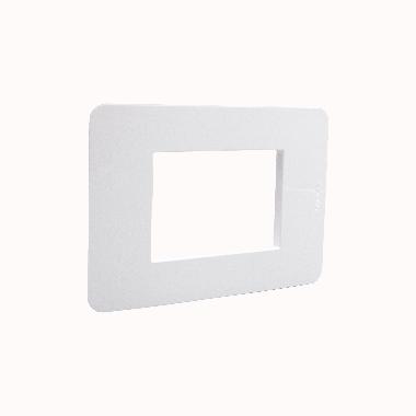 PLACCA 3 MODULI WHITE BIANCO SERIE MATIXGO - BTICINO JA4803JW product photo Photo 05 3XL