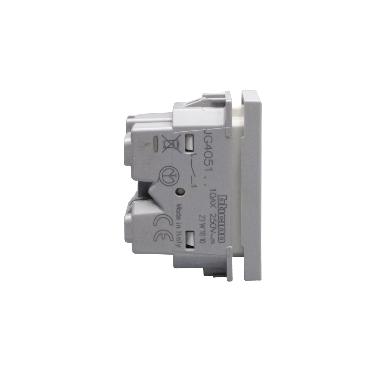 INTERRUTTORE ASSIALE 1P 10 AX 1 MODULO 250VAC ILLUMINABILE GRIGIO SERIE MATIXGO - BTICINO JG4051 product photo Photo 04 3XL
