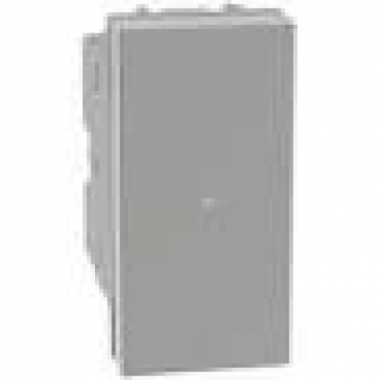 PULSANTE ASSIALE 1P (NO) 10A 250 VAC 1 MODULO GRIGIO SERIE MATIXGO - BTICINO JG4055 product photo Photo 01 3XL