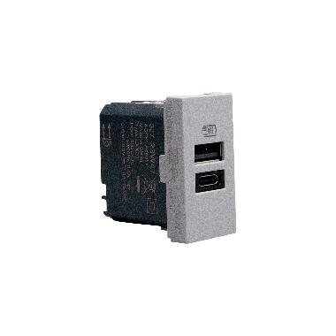 MatixGO - caricatore usb AC 1m grigio - BTICINO JG4191AC product photo Photo 01 3XL