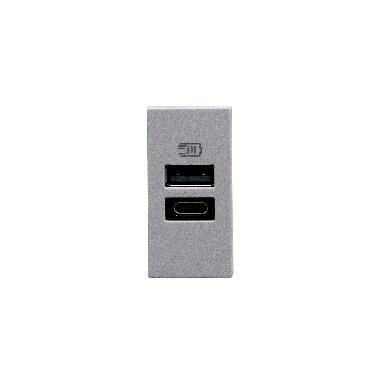 MatixGO - caricatore usb AC 1m grigio - BTICINO JG4191AC product photo Photo 03 3XL