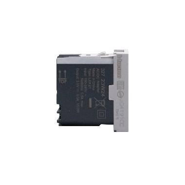 MatixGO - caricatore usb CC 1m grigio - BTICINO JG4191CC product photo Photo 04 3XL