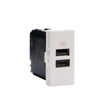 MatixGO - caricatore usb AC 1m bianco - BTICINO JW4191AC product photo Photo 01 3XL