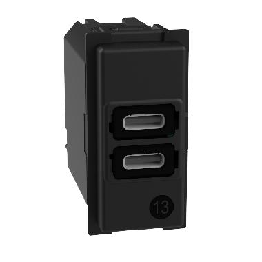 L.NOW - CARICATORE USB TIPO C+C 1M - BTICINO K4191CC - BTICINO K4191CC product photo Photo 01 3XL