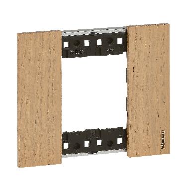 LIVING NOW PLACCA 2 POSTI ROVERE KA4802LM - BTICINO KA4802LM product photo Photo 05 3XL