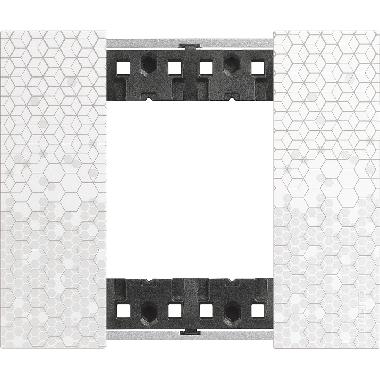 LIVING NOW PLACCA 2 POSTI PIXEL KA4802MW - BTICINO KA4802MW product photo Photo 02 3XL