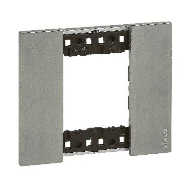 LIVING NOW - PLACCA 2 POSTI MOON - BTICINO KA4802NW product photo Photo 03 3XL