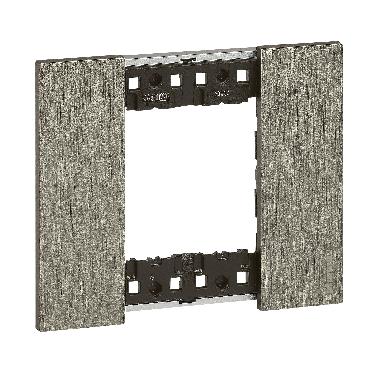 LIVING NOW PLACCA 2 POSTI ACCIAIO KA4802ZG - BTICINO KA4802ZG product photo Photo 05 3XL