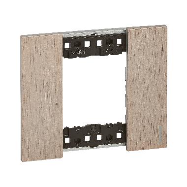 LIVING NOW PLACCA 2 POSTI RAME KA4802ZM - BTICINO KA4802ZM product photo Photo 03 3XL