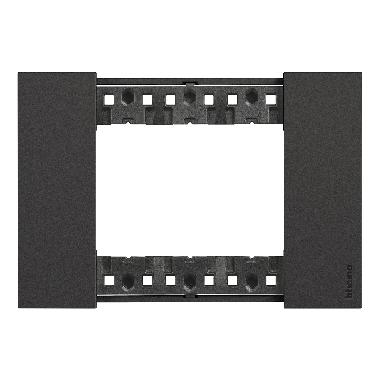 LIVING NOW PLACCA 3 POSTI NERO - BTICINO KA4803KG product photo Photo 02 3XL