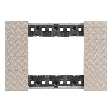 LIVING NOW PLACCA 3 POSTI OPTIC KA4803MM - BTICINO KA4803MM product photo Photo 02 3XL