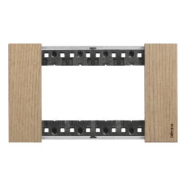 L.NOW- PLACCA 4P ROVERE - BTICINO KA4804LM - BTICINO KA4804LM product photo Photo 01 3XL