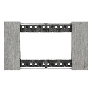 L.NOW - PLACCA 4P ACCIAIO - BTICINO KA4804ZG - BTICINO KA4804ZG product photo Photo 02 3XL