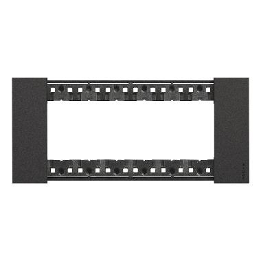 L.NOW - PLACCA 6P NERO - BTICINO KA4806KG - BTICINO KA4806KG product photo Photo 01 3XL