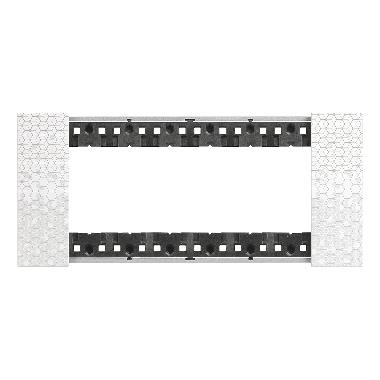 LIVING NOW PLACCA 6 POSTI PIXEL KA4806MW - BTICINO KA4806MW product photo Photo 02 3XL