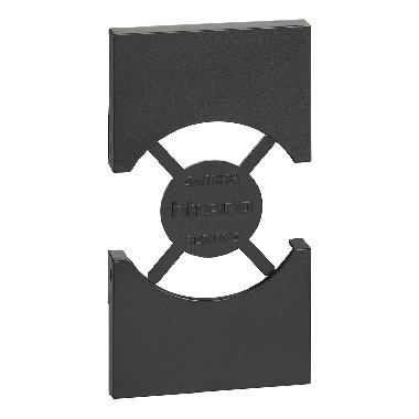 LIVING NOW COVER PRESA_IT/GER 2 MODULI NERO - BTICINO KG03 product photo Photo 01 3XL