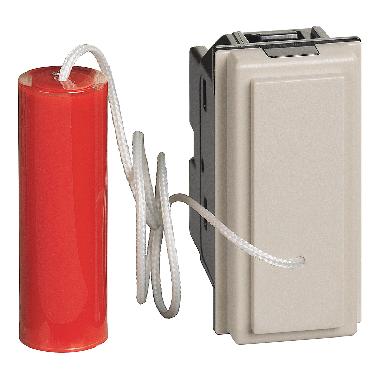 PULSANTE 1 POLO (NO) E 1 POLO (NC) 10A A TIRANTE SABBIA LIVING NOW - BTICINO KM4033 product photo Photo 02 3XL