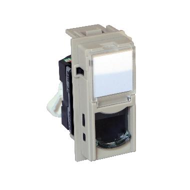 LIVING NOW PRESA DATI RJ45 TOOLLESS UTP5 (8/8) DATI SABBIA - BTICINO KM4279C5E product photo Photo 01 3XL