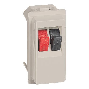 CONNETTORE ALTOPARLANTE HOME CINEMA SABBIA LIVING NOW - BTICINO KM4294 product photo Photo 02 3XL