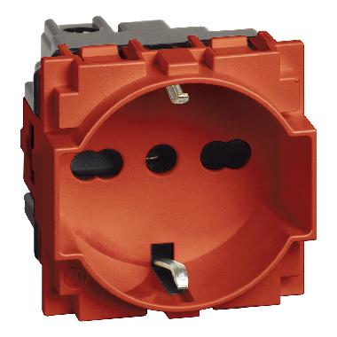 LIVING NOW PRESA UNEL E BIPASSO 16A ROSSA - BTICINO KR4140A16 product photo Photo 01 3XL