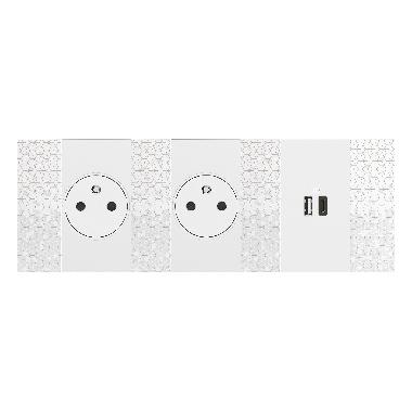 L.NOW - COVER CARICATORE USB 2M BIANCO - BTICINO KW12C - BTICINO KW12C product photo Photo 02 3XL