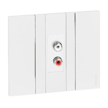 LIVING NOW MODULO DOPPIO RCA BIANCO KW4269R - BTICINO KW4269R product photo Photo 02 3XL