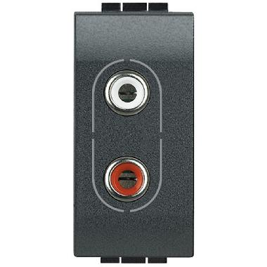 LIVING INT PRESA AUDIO RCAX2 L4281 - BTICINO L4281 product photo Photo 01 3XL