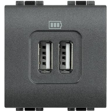 LL - CARICATORE USB 2 PRESE 1500MA 5V ANTR - BTICINO L4285C2 - BTICINO L4285C2 product photo Photo 01 3XL