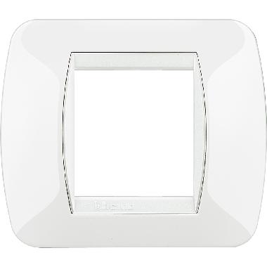 LIVING INT - PLACCA 2P BIANCO - BTICINO L4802BI - BTICINO L4802BI product photo Photo 02 3XL