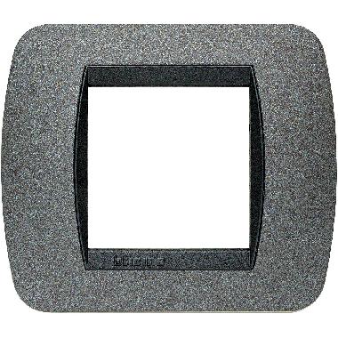 LIVING INT-PL.2P X SCAT.TONDA GRAFITE - BTICINO L4802GF - BTICINO L4802GF product photo Photo 02 3XL