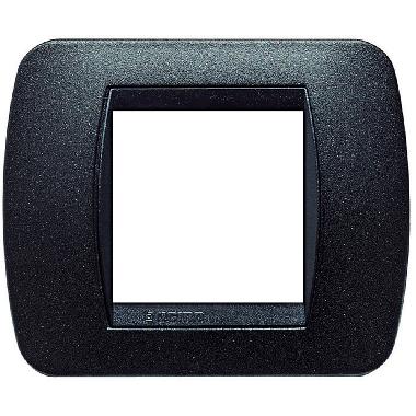 LIVING INT-PL.2P X SCAT.TONDA NERO GRAFITE - BTICINO L4802GFN - BTICINO L4802GFN - BTICINO L4802GFN product photo Photo 02 3XL