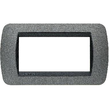 LIVING INT - PLACCA 4 POSTI GRAFITE - BTICINO L4804GF product photo Photo 01 3XL