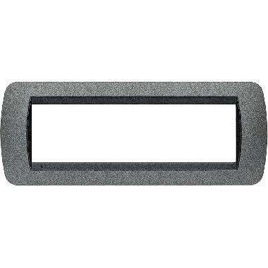 LIVING INT - PLACCA 7 POSTI GRAFITE - BTICINO L4807GF product photo Photo 02 3XL