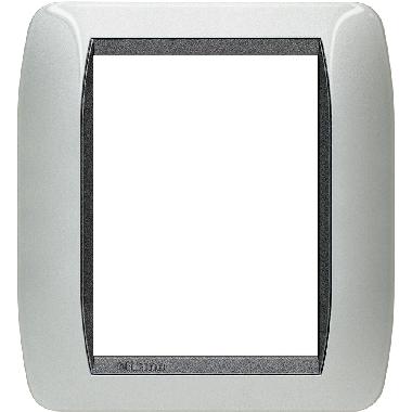 LIVING INT-PLACCA 3+3P ALLUMINIO - BTICINO L4826AL - BTICINO L4826AL - BTICINO L4826AL product photo Photo 01 3XL