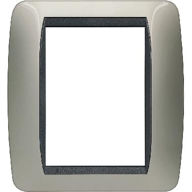 LIVING INT - PLACCA 3+3 POSTI TITANIO - BTICINO L4826TC product photo Photo 02 3XL