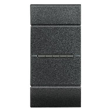 LL - COPRITASTO COMANDO ASSIALE 1M ANTRACIT - BTICINO L4916 product photo Photo 01 3XL