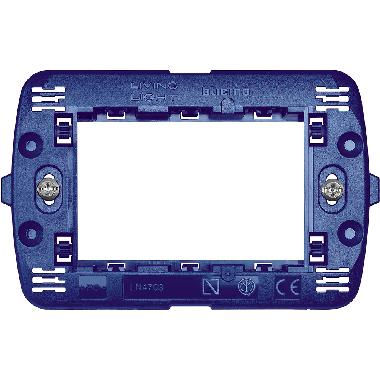 LIVING LIGHT - SUPPORTO UNICO 3 POSTI LIVING LIGHT LIGHT TECH LN4703 - BTICINO LN4703 product photo Photo 02 3XL