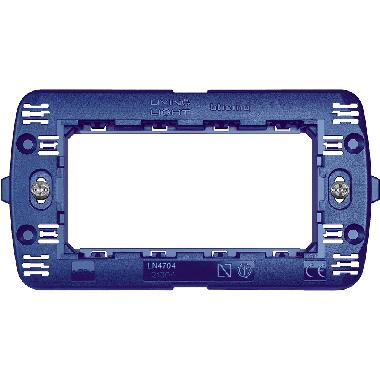 LIVING LIGHT - SUPPORTO UNICO 4 POSTI LIVING LIGHT TECH LN4704 - BTICINO LN4704 product photo Photo 02 3XL