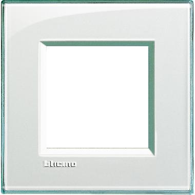 LIVING LIGHT PLACCA 2P ACQUAMARINA LNA4802KA - BTICINO LNA4802KA product photo Photo 02 3XL
