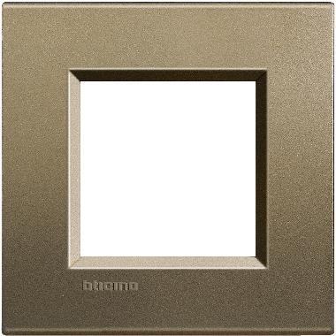 LIVING LIGHT - PLACCA 2P SQUARE LNA4802SQ - BTICINO LNA4802SQ product photo Photo 02 3XL
