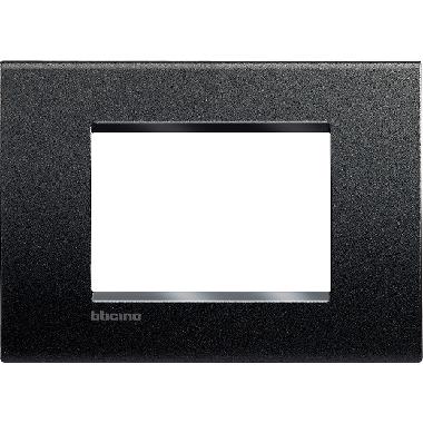 LIVINGLIGHT  - PLACCA 3P ANTRACITE LNA4803AR - BTICINO LNA4803AR product photo Photo 02 3XL