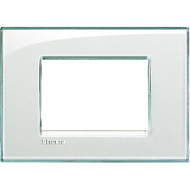 LIVING LIGHT - PLACCA 3P ACQUAMARINA LNA4803KA - BTICINO LNA4803KA product photo Photo 02 3XL