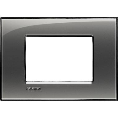 LIVING LIGHT PLACCA 3P FUMO DI LONDRA LNA4803KF - BTICINO LNA4803KF product photo Photo 02 3XL