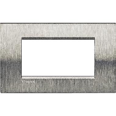 PLACCA LIVING LIGHT ACCIAIO SPAZZOLATO LNA4804ACS BTICINO QUADRA - BTICINO LNA4804ACS product photo Photo 02 3XL