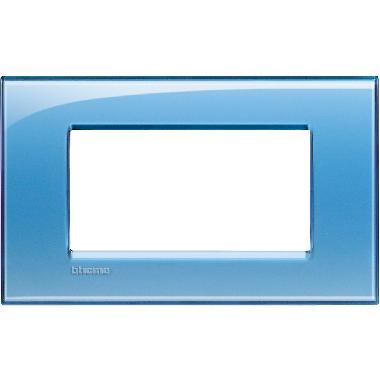 LL - PLACCA 4P AZZURRO - BTICINO LNA4804AD product photo Photo 01 3XL