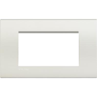 PLACCA LIVING LIGHT BIANCA LNA4804BI BTICINO QUADRA 4 POSTI - BTICINO LNA4804BI product photo Photo 01 3XL