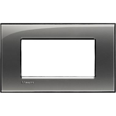 LIVING LIGHT - PLACCA 4P FUMO DI LONDRA LNA4804KF - BTICINO LNA4804KF product photo Photo 01 3XL